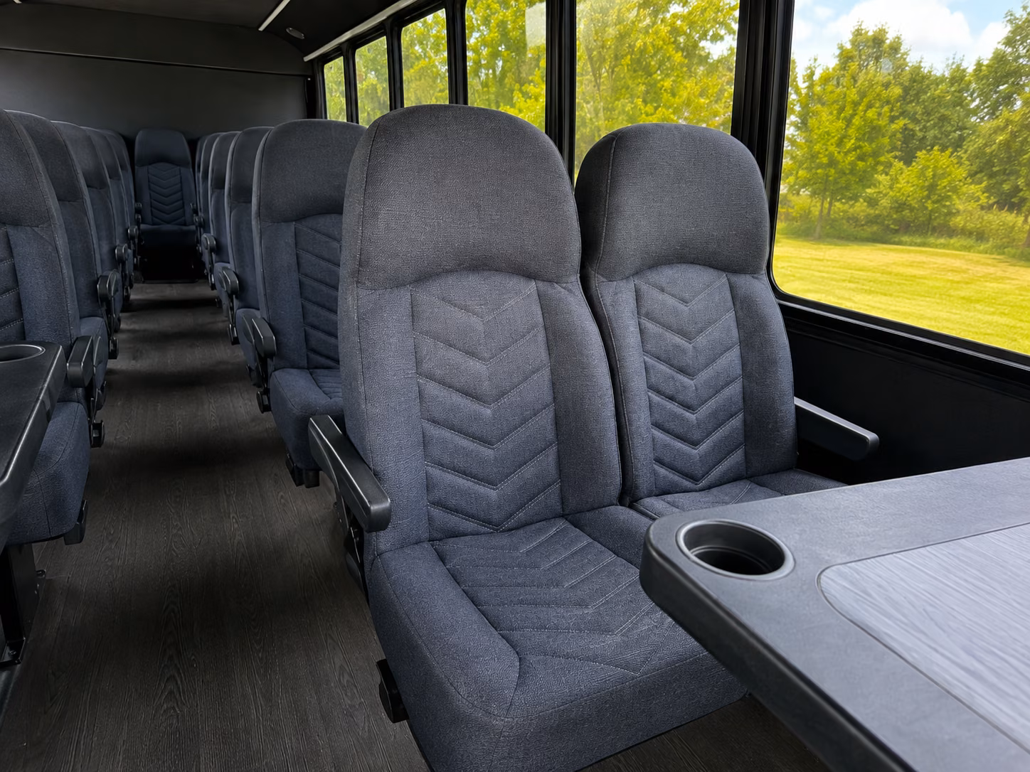hemet 18 passenger minibus interior