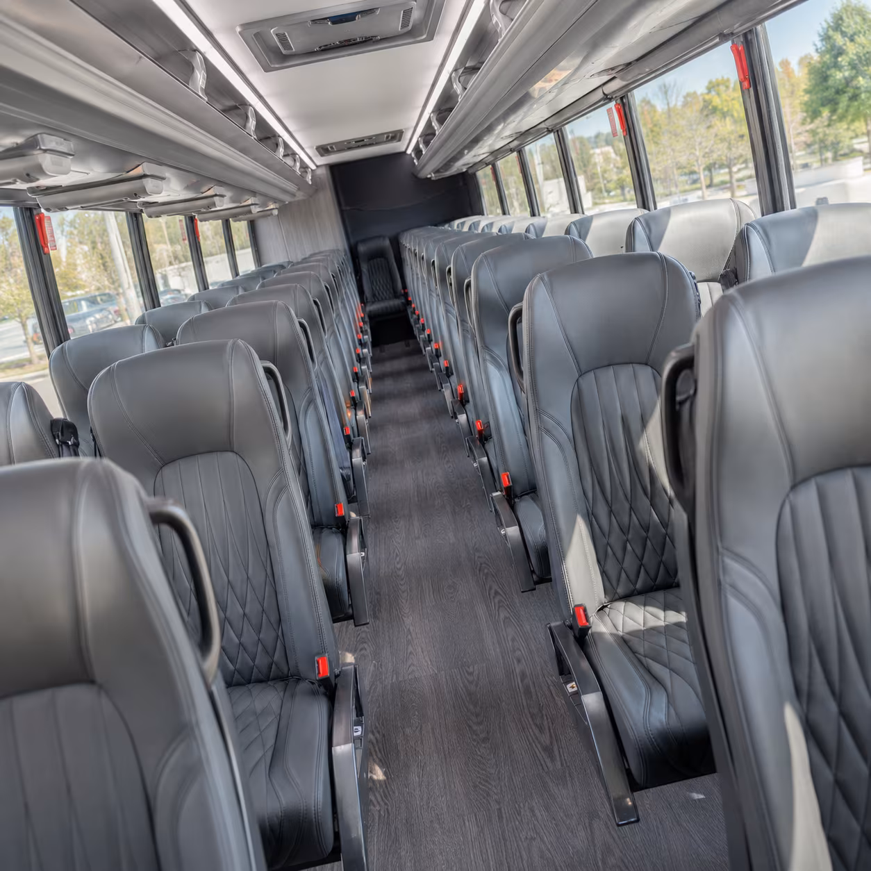 hemet 28 passenger minibus inside