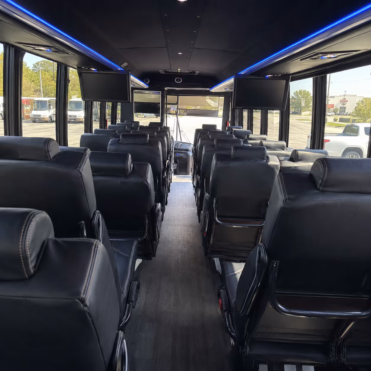 hemet 35 passenger minibus interior