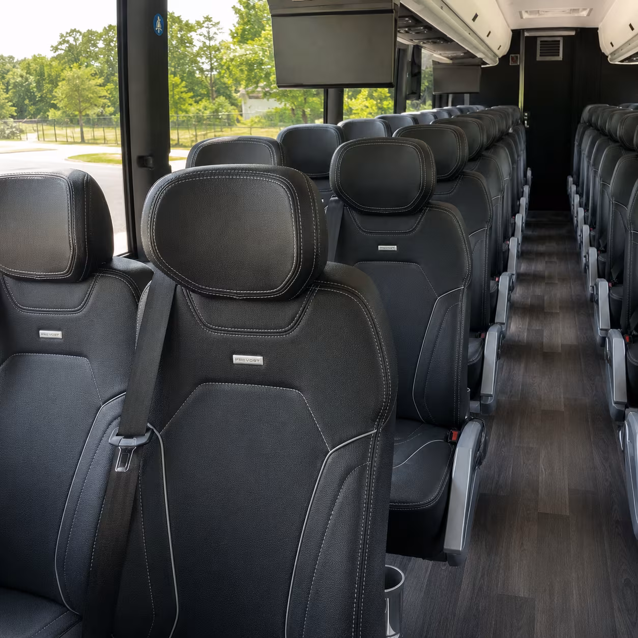 hemet 56 passenger charter bus interior