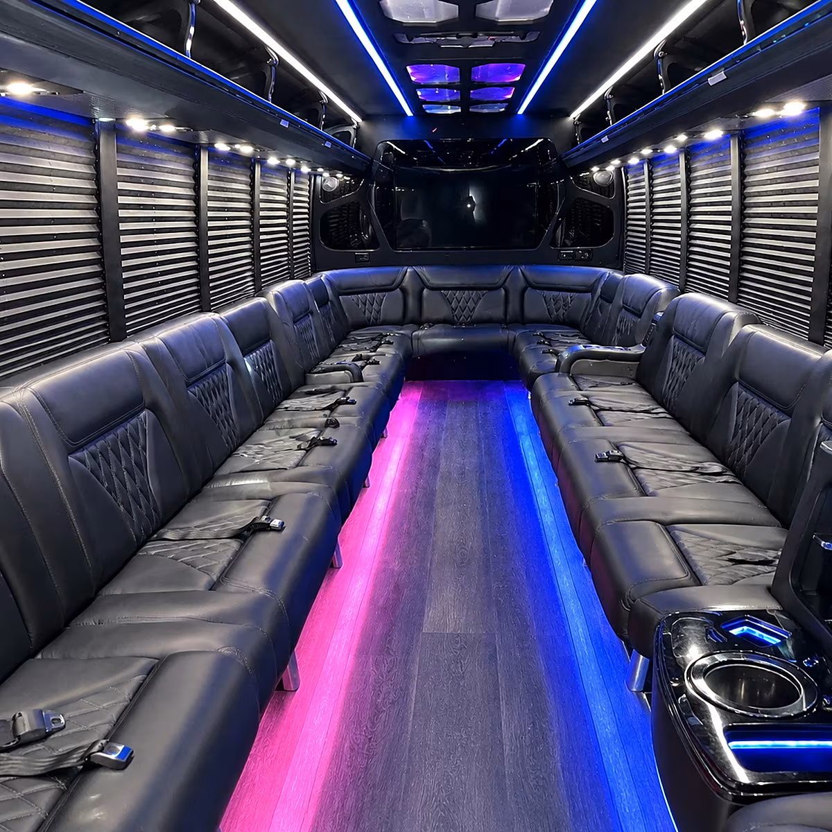 hemet party bus rental interior