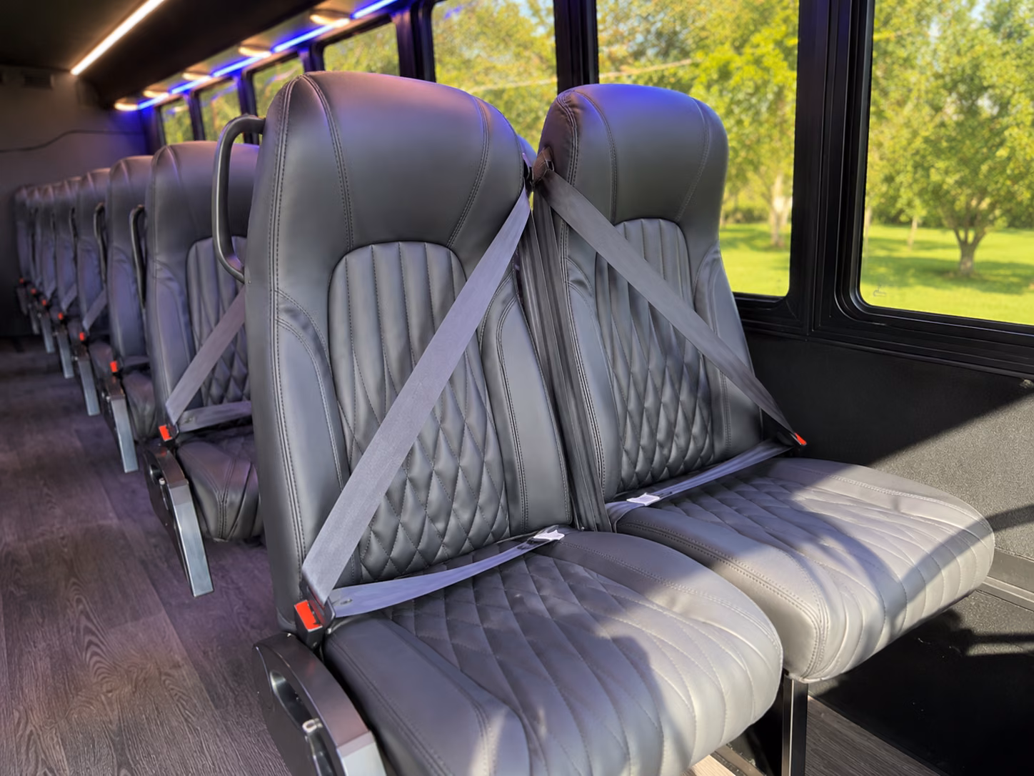 shuttle buses for hemet wedding guests between hotels and venues